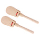 Merishopp2 Pieces Wooden Castanet Clapper Handle Musical Instrument Percussion Toy2 Pieces Handle Castanet Clappers
