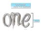 Silver One Balloon For First Birthday 22Pcs, Number 1 Balloon, 40 Inch Silver One Balloon With Blue White Balloons For First Birthday, Boy 1St Birthday Balloons, Large Big Silver 1 Balloon