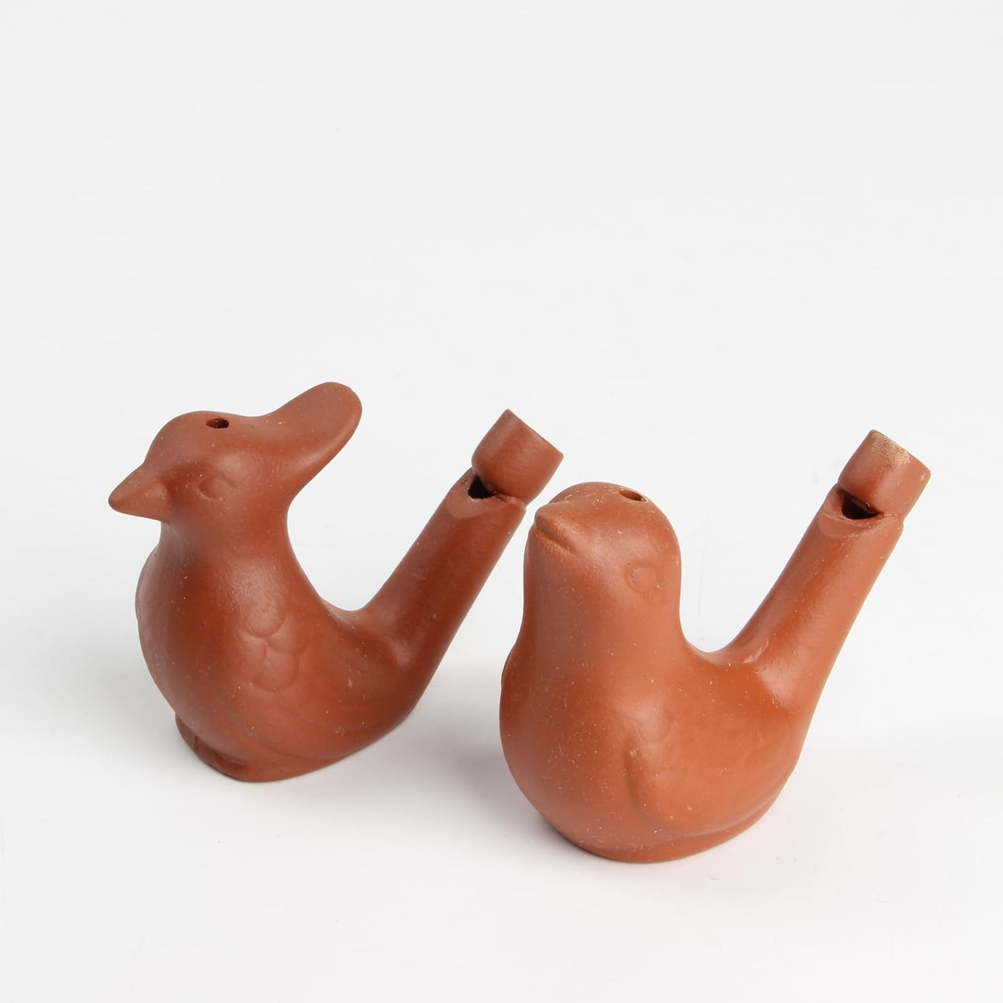 KVMORZE 2Pcs Bird Water Whistles, Funny Ceramic Water Whistles, Warbler Bird Whistles Noise Makers, Purple Clay Pottery Waterfow