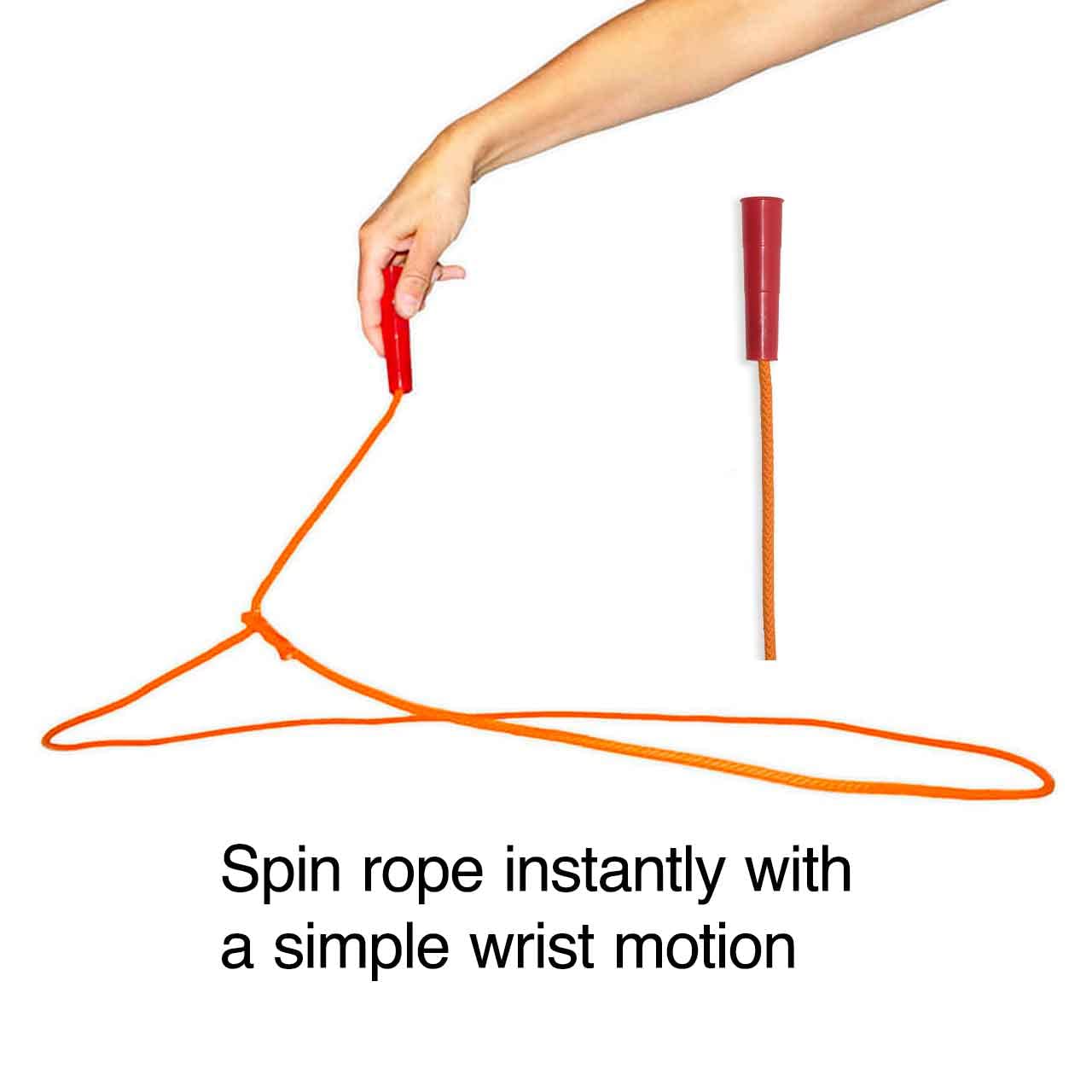 Western Stage Props Childrens Cowboy Kiddie Trick Rope Lasso Pre-Tied | Ages 4 - 10 | Orange |