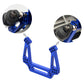 2-Pack Aluminum Front and Rear Shock Tower Set Upgrade Parts for 1/10 Traxxas 2WD Slash Stampede Rustler VXL Blue-Anodized