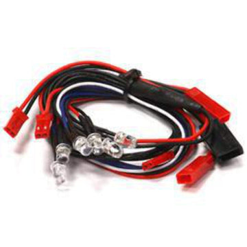 Integy RC Model C23382WHITE Front LED & Rear LED Light Set (6) w/Wire Harness