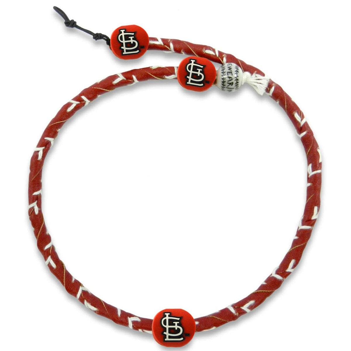 MLB St. Louis Cardinals Team Color Frozen Rope Baseball Necklace