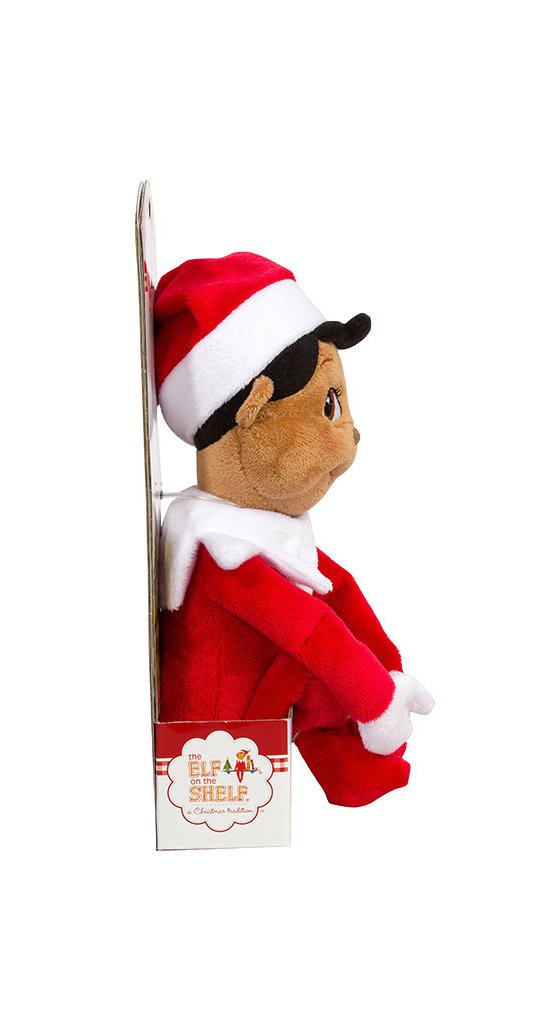 Elf On The Shelf: Christmas Plushee Pals Bundle Dark Skin Brown Eyed Boy And Girl Bundle
