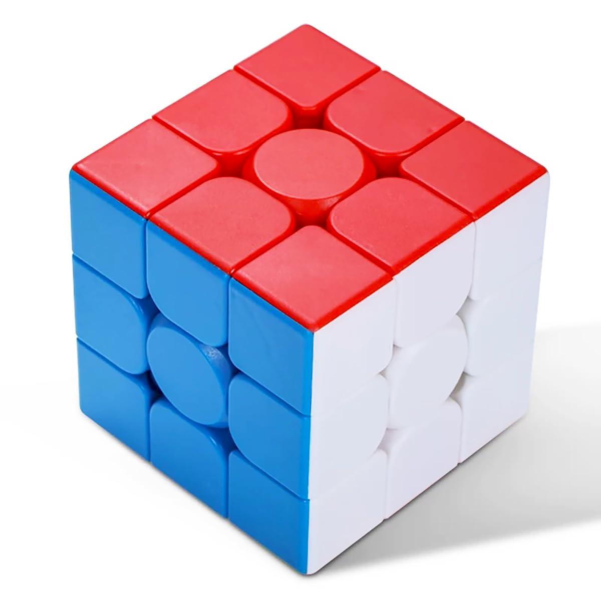 CFMOUR Speed Cube 3x3x3 - Full Size 55mm  Moyu Stickerless Magic Cubes 3x3- Fast Smooth Turning Vivid Colour Puzzle Game Brain Toy for Kids and mature-themed