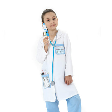 Lingway Toys Kids Role Play Doctor Costume Jacket with Accessories (4-6 years)