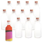 ArtCreativity Plastic Sand Art Bottles with Corks - Pack of 12-2oz Clear Containers for Sand Art, Message in a Bottle, Wedding I