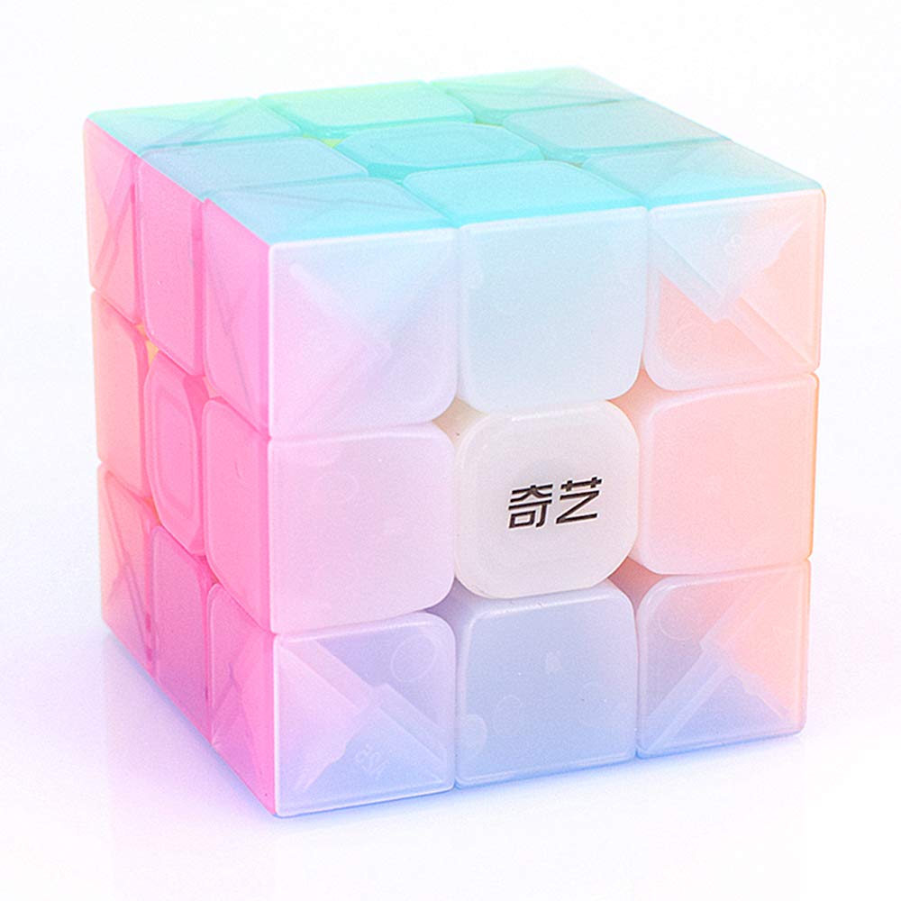 Liangcuber Qy Warrior S 3X3 Speed Cube Warrior W Upgraded Version 3X3 Puzzle Cubes (Warrior W 3X3 Jelly)
