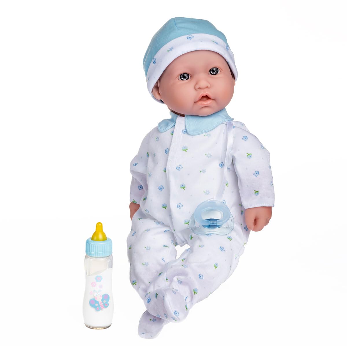 JC Toys La Baby 16" Blue Washable Soft Body Boy Doll with Accessories - Vinyl, Model 15029, For Children 12 Months and Older