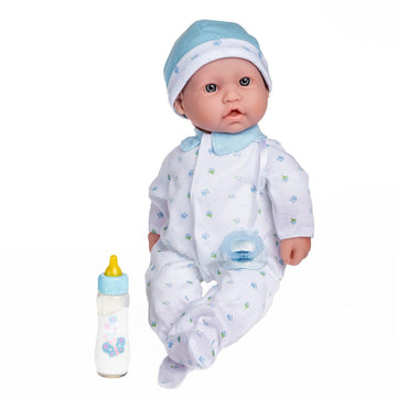 JC Toys La Baby 16" Blue Washable Soft Body Boy Doll with Accessories - Vinyl, Model 15029, For Children 12 Months and Older