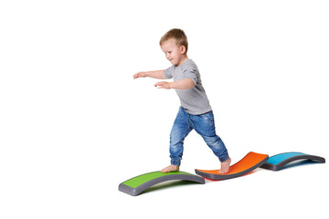 Gonge Arches - Kids Multipurpose Motor Skills, Balance, And Coordination Skills Course With Seesaw, Set Of 3 Arches – Vibrant