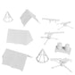 BMC Classic Plastic Army Men Camp Equipment - White 10pc Tents &  US Made