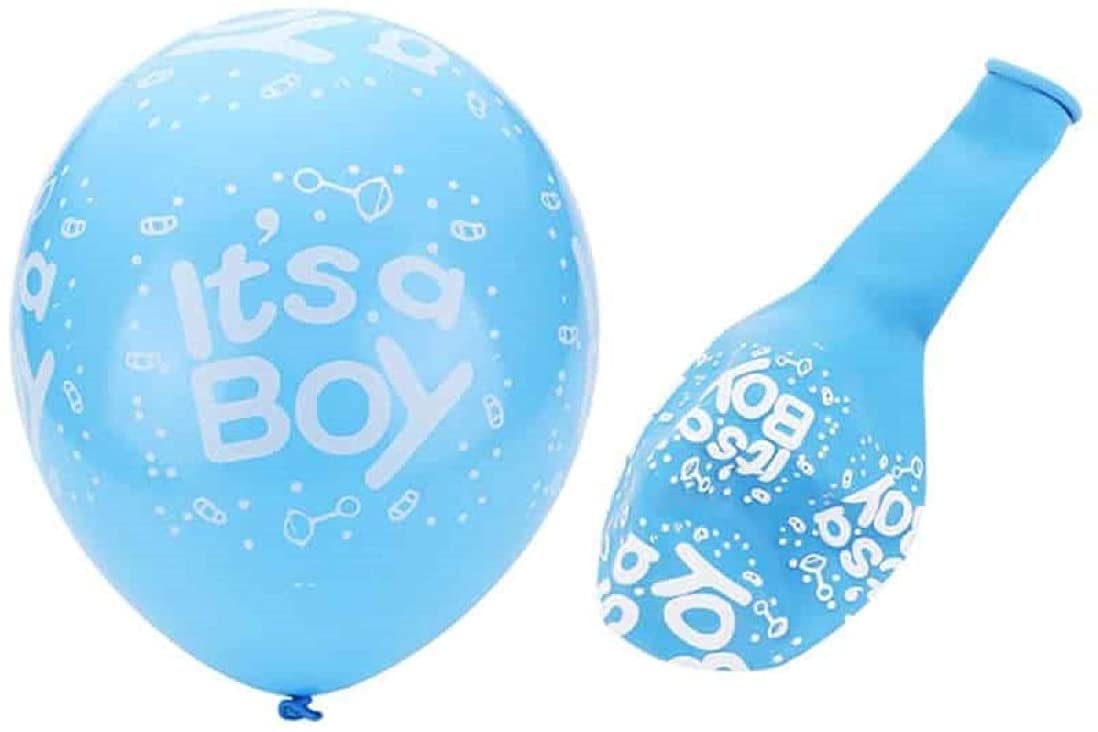 Shopping Time Its a Boy Blue Latex Balloon for Baby Shower Decoration Set of 20 (12 Inch)