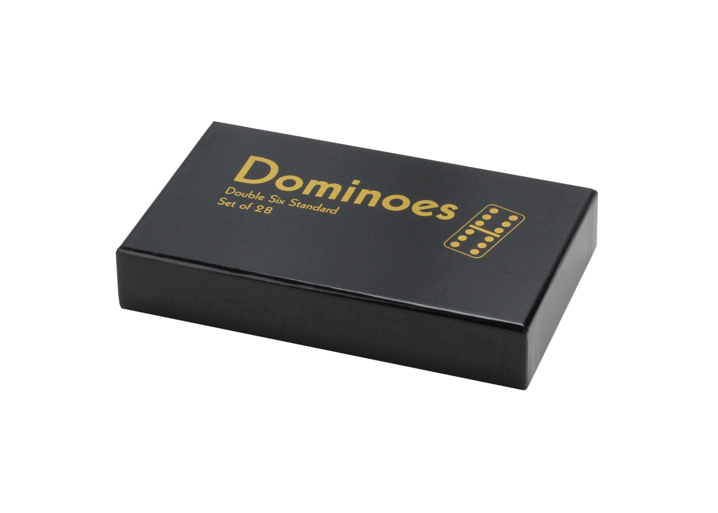 Double Six Professional Dominoes - White With Black Dots, Case Color May Very