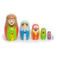 Imagination Generation - Nesting Nativity Set For Kids - Christmas Nesting Dolls, Wooden Toys Playset With Baby Jesus, Three Kin