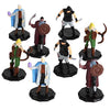 8 Painted Fantasy Bandit Mini Figures- All Unique Designs- 1'' Hex-Sized Compatible With Dnd Dungeons And Dragons & Pathfinder A