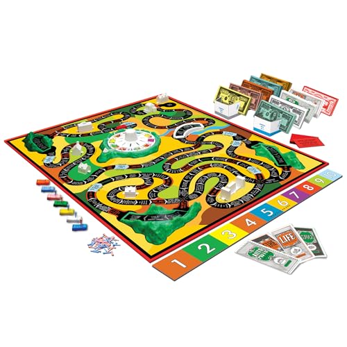 The Game Of Life With 1960 Artwork & Gameplay, Winning Moves Games Usa, Classic Game: Original 1960'S Version, Spinner, Mountains, Insurance, Career Options, Marriage, Etc. 2-6 Players Age 10+
