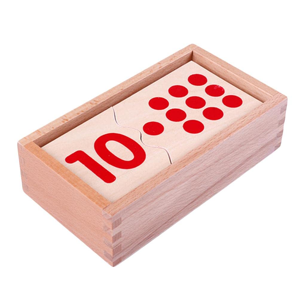 Calandis Wooden Montessori 110 Number Puzzles Numbers Match & Count Educational Toy | Wooden & Handcrafted Toys | Preschool Toy