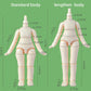 Xidondon 10Cm Doll Body 1/12 Ymy Pvc Body For Gsc,Sto,1/12 Bjd Doll Head Movable Spherical Joint Dolls Action Figure Girls Boys