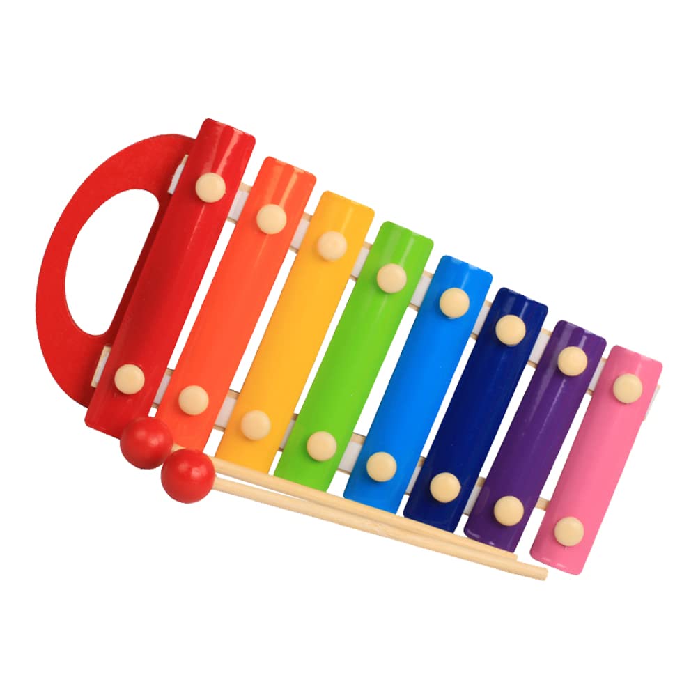 Excluzo 1 Set Of Children Xylophone Plaything Percussion Hand Knock Piano Percussion Musical Toy