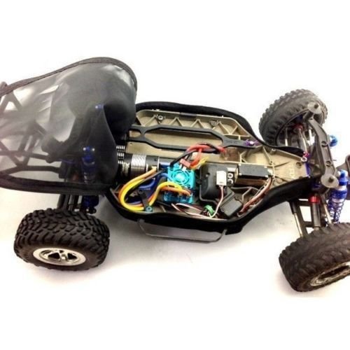 Dustproof Rock Snow Dirt Resist Guard Chassis Cover-1SET Black for Traxxas Slash 4X4 (Non-LCG)