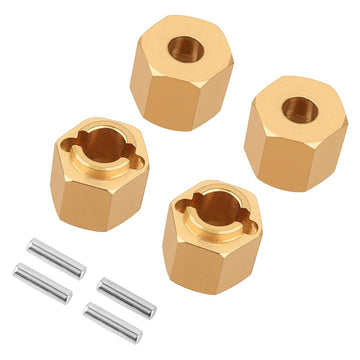 Pothyes 8G Brass Wheel Hex Hub 6Mm Standard Adaptor For Redcat Ascent18 Trx4M 1/18 Rc Crawler Car Stock Upgrade