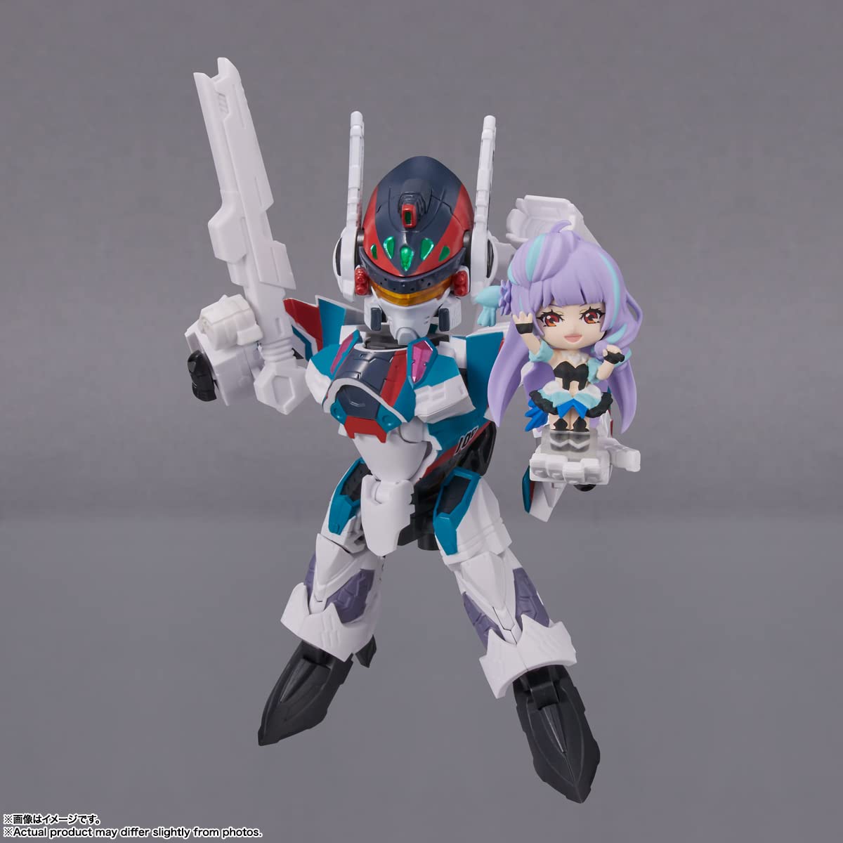 Tamashii Nations - Macross Delta - Vf-31S Siegfried (Arad Molders Use) With Mikumo Guynember, Bandai Spirits Tiny Session Action Figure