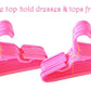 MyBrittanys 24 Pink Hangers Compatible with 18 Inch Girl Doll Clothes- 18 Inch Doll Clothes Hangers