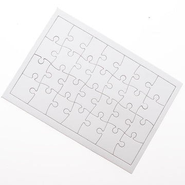 U.S. Toy Dozen Blank DIY Paper Jigsaw Puzzles