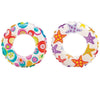 Intex Swim Ring Pack of 2 - Lively Print, Transparent Vinyl, Summer Fun