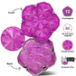 Dyrdm Magnetic Fidget Sphere 12 Pcs Magnetic Pentagons Magnet Sphere Fidget Toys Magnetic Building Blocks Stress Relief Desk Toys For Adults Purple