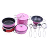 The Style SUTRAKids Children Kitchen Pretend Play Toys Cooking Cookware Set Pink 11pcs