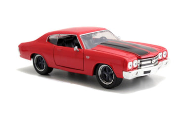 Jada Toys & Furious Dom'S Chevy Chevelle Ss Die-Cast Car, Toys For Kids And Adults Fast & Furious Movie 1- 1:24 Diecast - '70 Ch