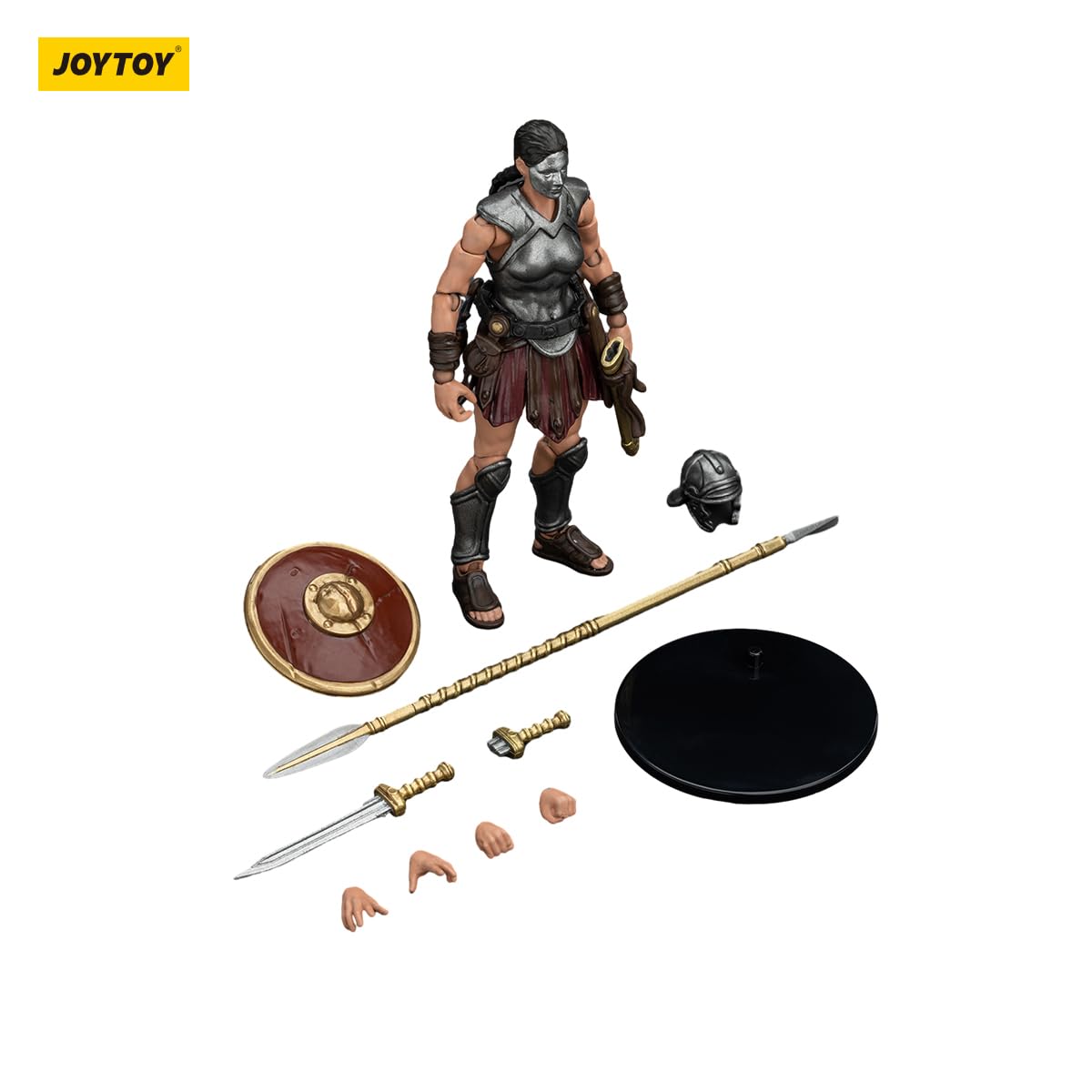 JOYTOY 1/18 Strife Roman Republic Legionary Light Infantry decorative replica blade and Shield Female Collector's Edition Action Figure -4.25inch