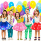 Baby Girls Light Up Led Ballet Tutu Skirt Tutu Dress Up Costume Tutu Kids Party 3-Layer Multicolor Tutu Skirts (Yellow)