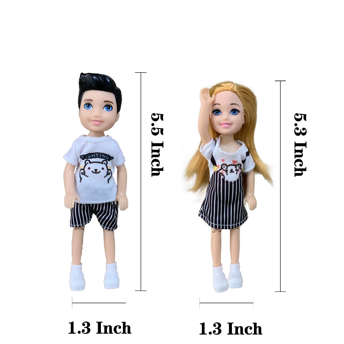 Chioldilly Interactive Family Dolls Toy Set 4Pcs, Engaging And Educational Family Doll, Perfect Action Figures, For 3+ Kids Idea