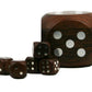 Authentic Models, Dice Box With 5 Dices, Silver