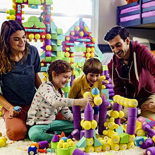 Blockaroo Magnetic Foam Blocks – Stem Preschool Toys For Children, Toddlers, Boys And Girls, The Ultimate Bath Toy – 100 Piece Set With Toy Chest, Bath Building Blocks, Engineering Toys For Kids 3-6