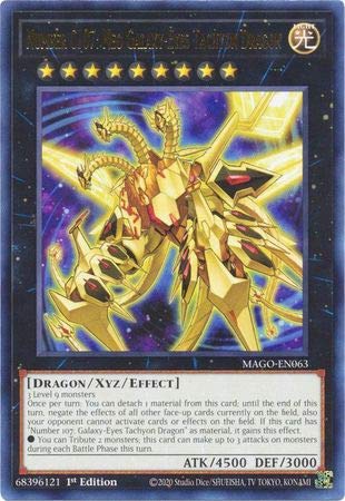 Number C107: Neo Galaxy-Eyes Tachyon Dragon - Mago-En063 - Gold Rare - 1St Edition