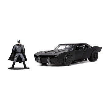 Jada Toys Hollywood Rides 2022 Batmobile W/Batman Fig 1/32 Vehicle Black