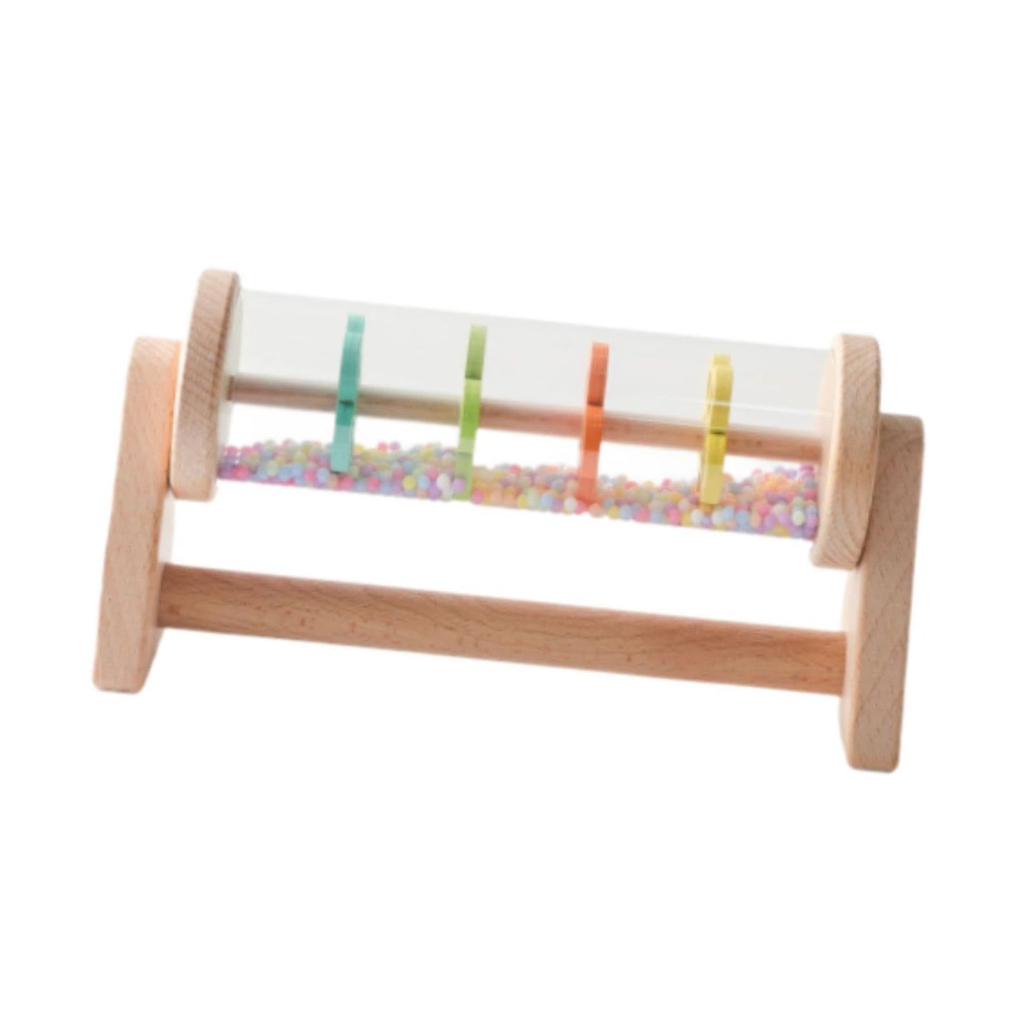 Ujeavette Rainmaker Toy Fine Motor Skill Wooden Rain Stick For Babies 6 Months Up Kids