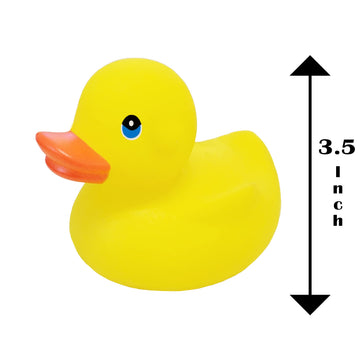 Yellow Rubber Duck Toy Duckies For Kids, Bath Birthday Gifts Baby Showers Classroom Incentives, Summer Beach And Pool Activity,