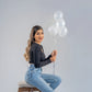 Kawkalsh 200Pcs 5 Inch Clear Balloons, Small Mini Latex Balloons For Party Birthday Baby Shower Anniversary Festival Arch Garlan