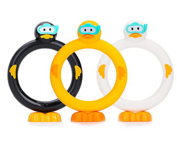 Haomsj Swimming Diving Pool Ring Toys For Kids 3Pcs Dive Duck Rings Toys,Summer Underwater Sinking Pool Toys For Boys And Girls Ages 8-12 (Duck Ring)