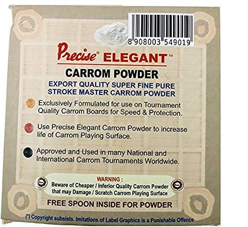 T TABAKH Boric Powder Carrom Board Powder, 500g - Assorted Color, Smooth & Precise