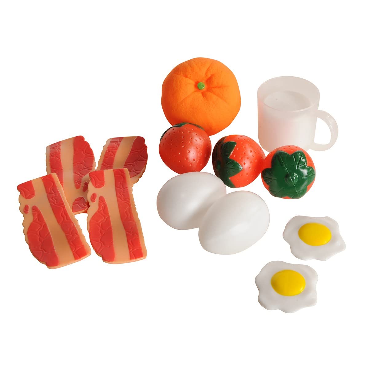 Kaplan Early Learning Life-Size Pretend Play Breakfast Meal Set - 24-Piece Play Food for Kids, Promotes Healthy Eating & Nutriti
