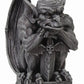 Gargoyle with Shield Statue Cold Cast Resin Figurine