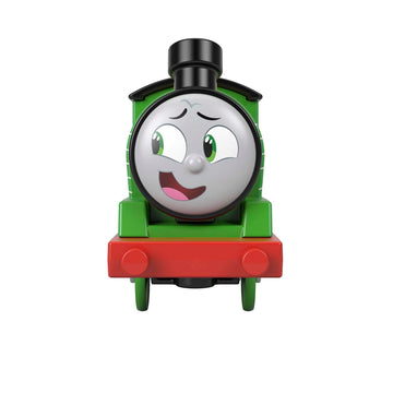 Thomas & Friends Motorized Toy Train Party Percy Battery-Powered Engine With Drum Cargo & Mail Car For Preschool Pretend Play Kids Ages 3+ Years