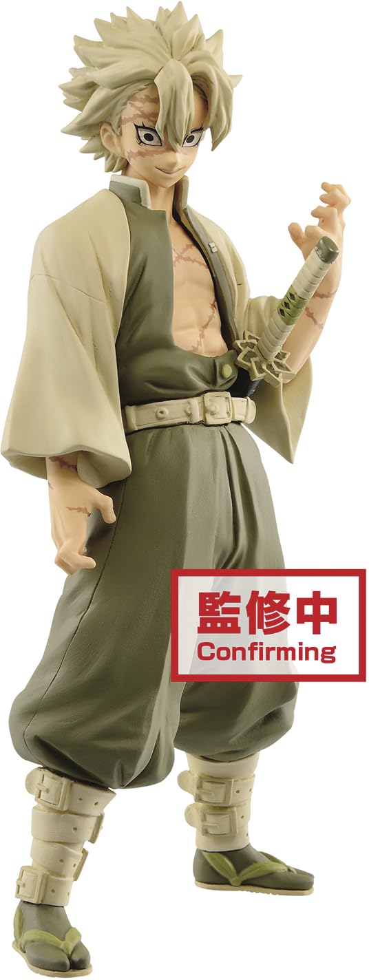 Banpresto Demon Slayer: Kimetsu No Yaiba Figure Vol.15(A:Sanemi Shinazugawa), Multiple Colors (Bp17432)