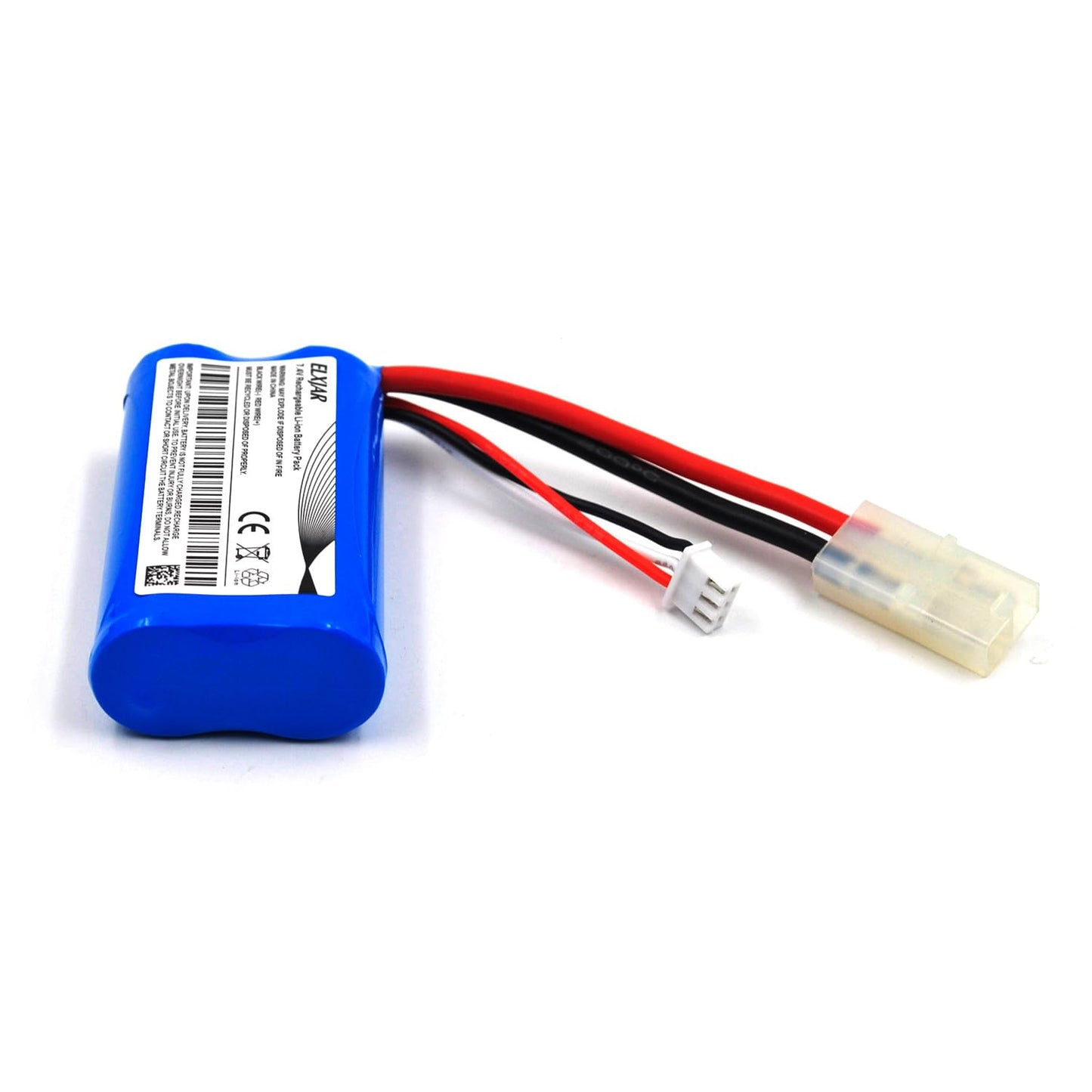(4-Pack) 7.4V 1500mAh Li-ion Battery with Standard Tamiya Connector for HONGXUNJIE HJ806 2.4GHz RC Boat HJ806 Battery with USB C